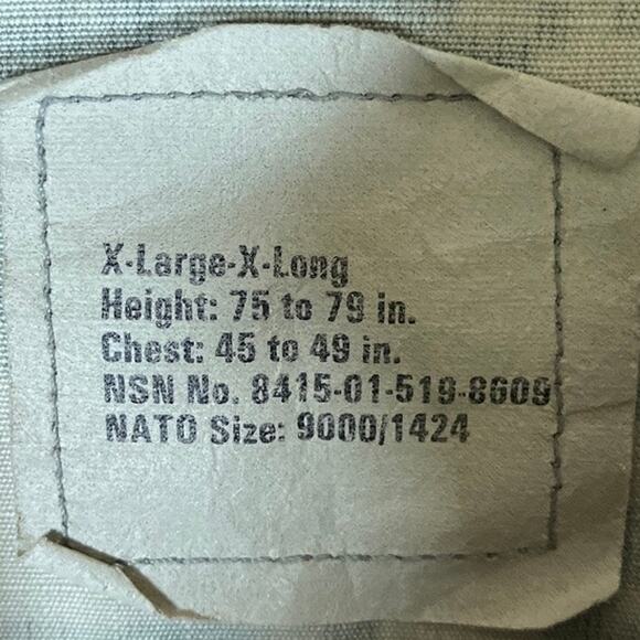 Military Army Combat Mens Coat Green Camouflage Uniform Digicam XL XLong - Picture 6 of 12